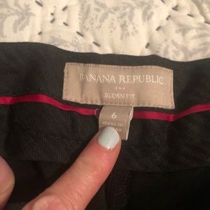 Banana republic black Sloan curvy pants